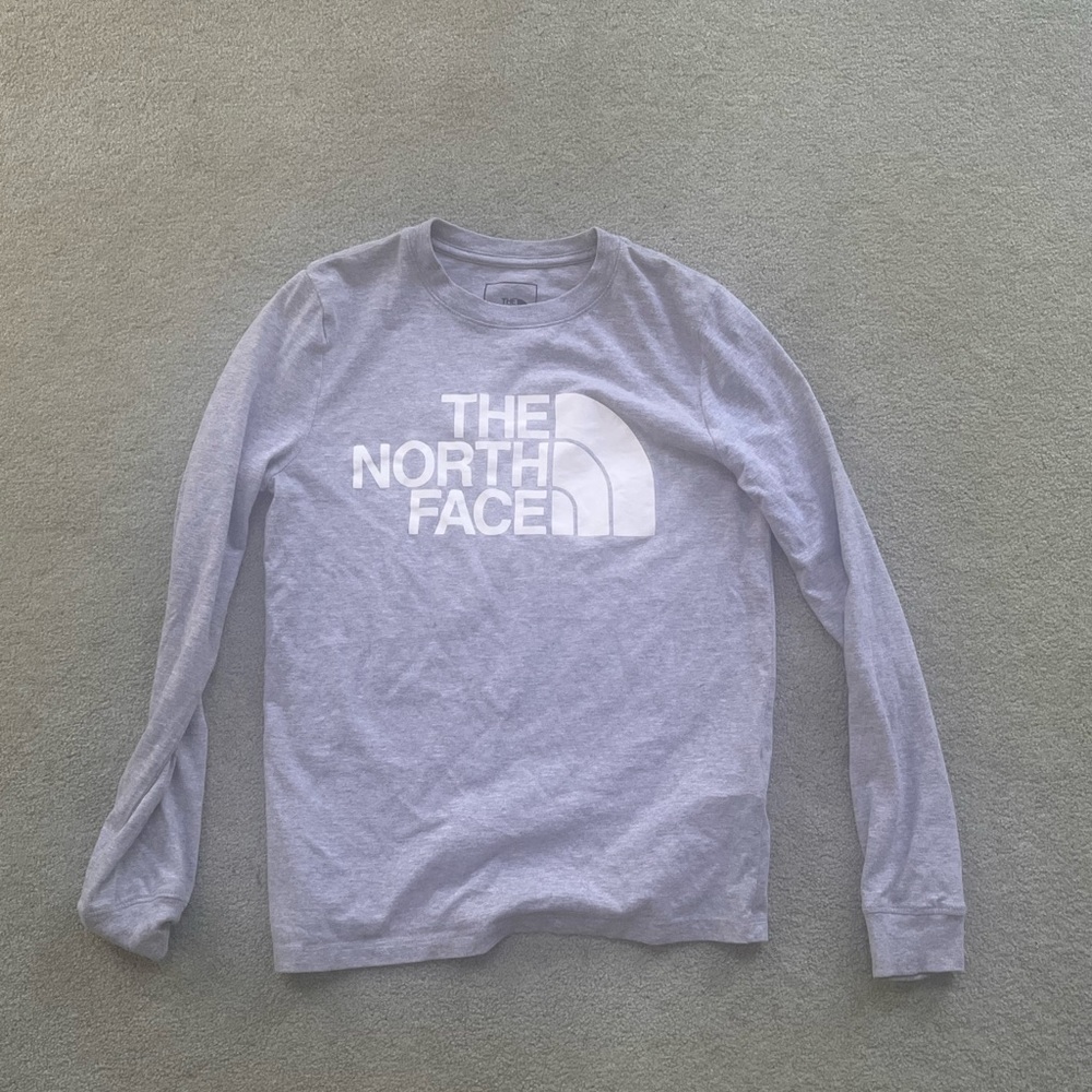 The north face grey long sleeve